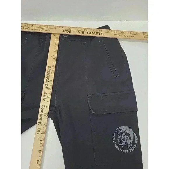 Diesel Pants Women's Size 16 Black Skinny Pull On Pants Elastic Waist - Picture 3 of 7